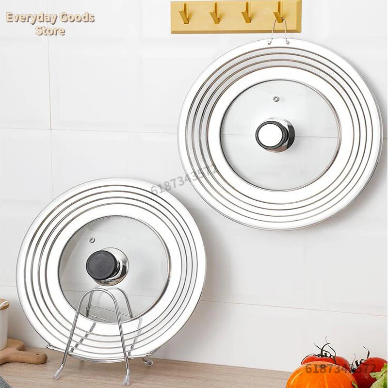 Stainless Steel Universal Lid For Pot And Pan Skillet Lid Pot Cover Fit 28cm Cookware Frying Pan Cover Pan Lid With Knob