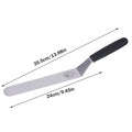 6/8/10 Inch Icing Spatula Angled Stainless Steel Palette Knife Curved Offset Blade Frost Cream Spatula For Cake Pastry Baking