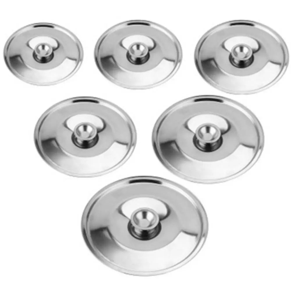 New 10-24cm Round Pot Lid Stainless Steel Thicken Lid Pot Cover Universal Replacement Kitchen Food Lid Kitchen Supplies