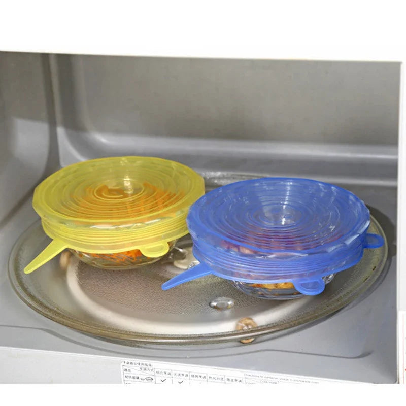 16 Sizes Silicone Stretch Lids Universal Lid Silicone Bowl Pot Lid Silicone Cover Pan Cooking Food Fresh Cover Microwave Cover