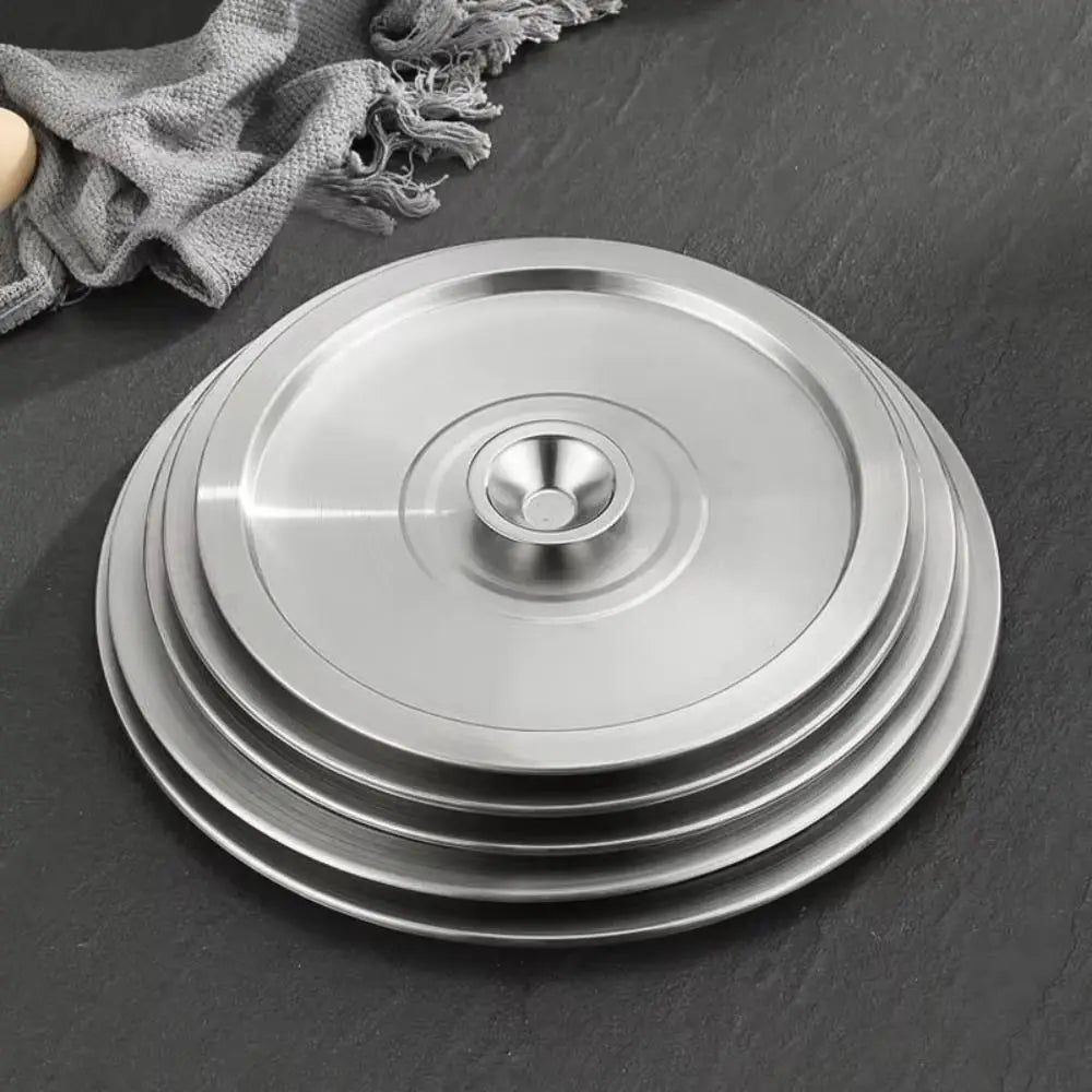 20-40cm Stainless Steel Pot Lids Universal Cookware Lid Reusable Frying Pan Metal Lid Bowl Cover Restaurant Kitchenware