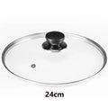 Durable Universal Pot Cover Round Tempered Glass Pot Lid Anti-scalding Visible Frying Pan Cover Kitchen Accessories