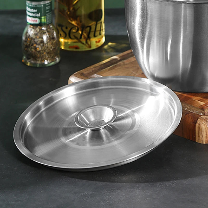 20/22/24CM Stainless Steel Cookware Lid Reusable Cooking Pot Cover Wok Cover Frying Pan Lid Flat Pan Cover For Bowls Basins