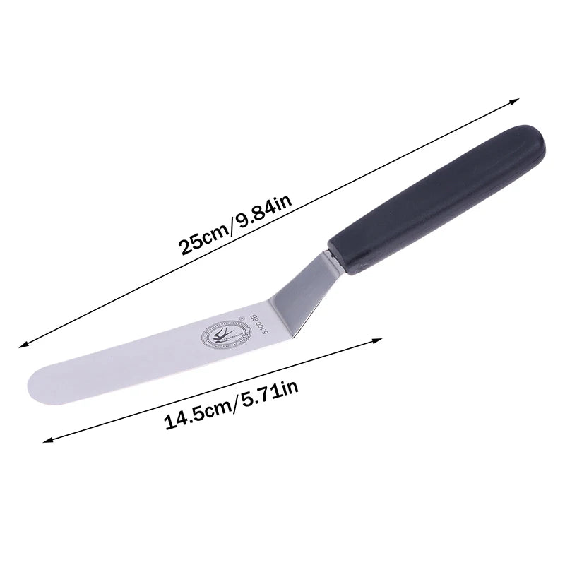6/8/10 Inch Icing Spatula Angled Stainless Steel Palette Knife Curved Offset Blade Frost Cream Spatula For Cake Pastry Baking