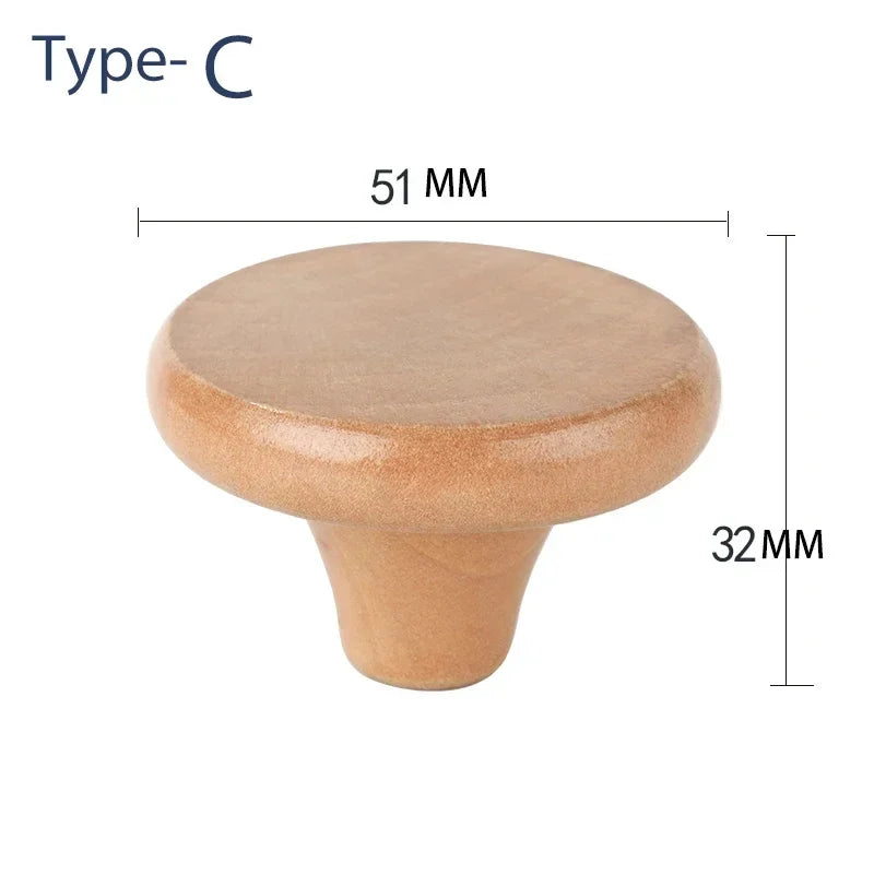 1Pcs Universal type Pan Cover Handle Single hole Lid Wood Handle Kitchen Utensils Soup Pot Lid Accessory Cookware Parts Knobs