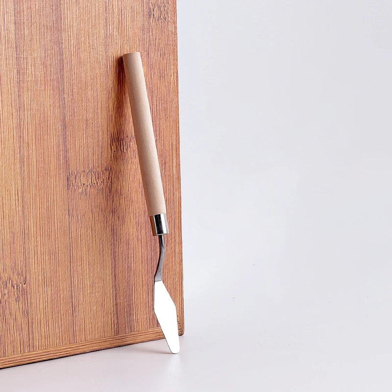 Stainless Steel Fondant Cake Spatula Cream Mixing Scraper Oil Painting Shovel Baking Pastry Tools Kitchen Accessories