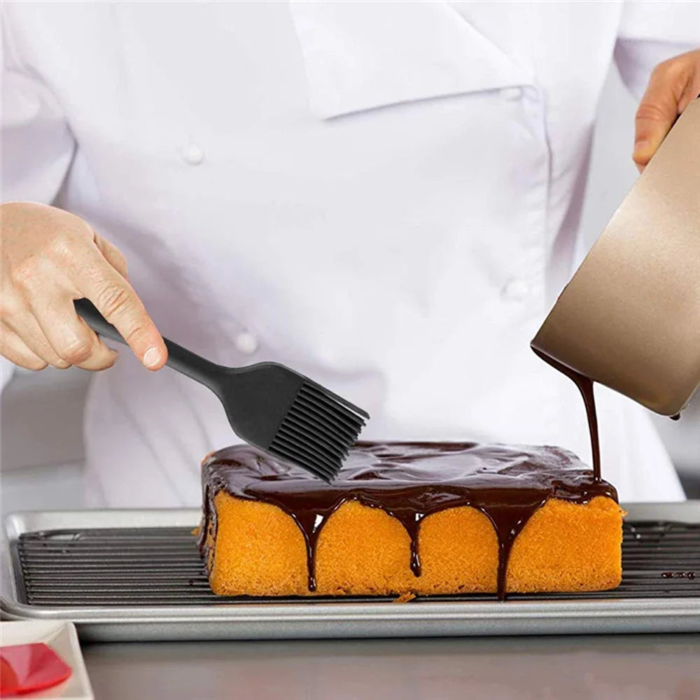 6Pcs Silicone Spatula Set Food Grade Non Stick Heat Resistant Spatulas Turner for Cooking Baking Mixing Baking Tools