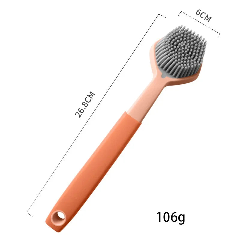 Kitchen Silicone Dishwashing Brush, Non Stick Pot Cleaning Brush, Dishwashing Sink Cleaning Brush, Kitchen Cleaning Brush