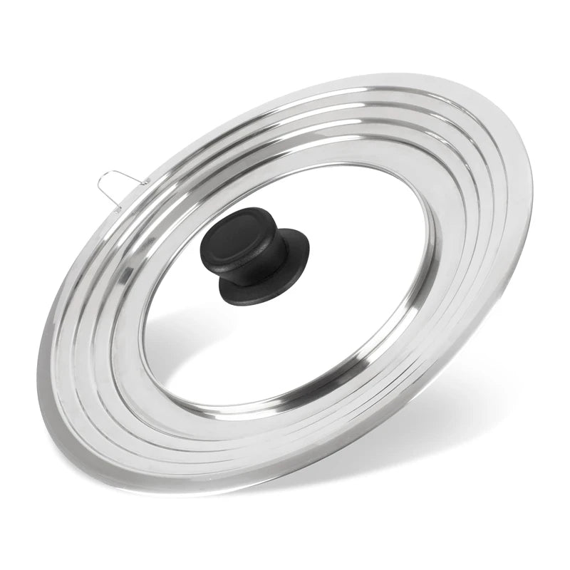 Stainless Steel Pan Cover For 8.2-12.5 Inch Cookware Universal Lid For Pots And Pans Replacement Frying Pan Cover Pot Lid