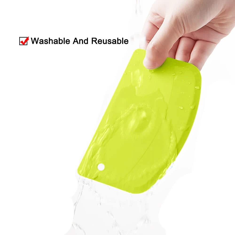 1Pc 20G 4 Colour Plastic Cake Cream Spatula Dough Knife Cutter Butter Batter Scraper Decorating Plain Smooth Edge Baking Tools