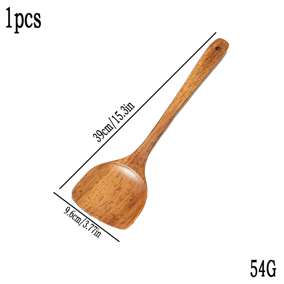 Household spatula wooden spatula non-stick pan special household long handle wooden cooking frying spatula 1pcs