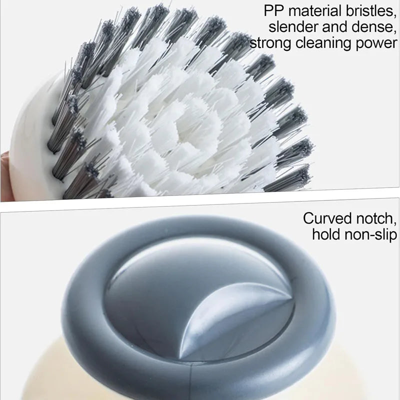 1/2pcs Dish Brush with Handle Multipurpose Dish Brush for Cleaning Kitchen Scrub Brushes with Stiff Bristles for Bowls Pots Pans
