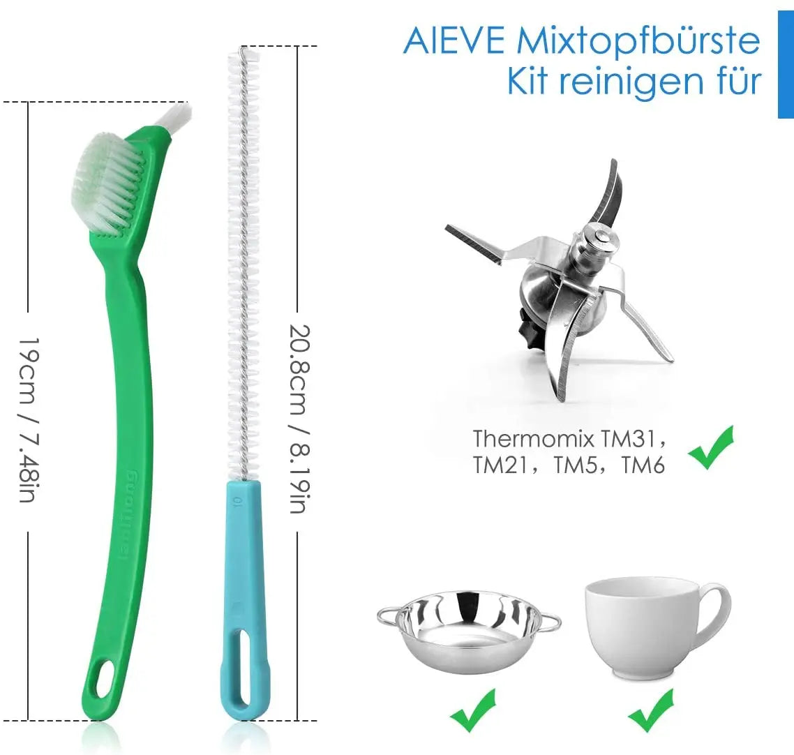 Blade Knife Cleaner Bowl Pot Washing Tool Cleaning Scrubbing Brush Ideal for Thermomix TM5 TM6 TM31 TM7 Mixer Monsieur Cuisine