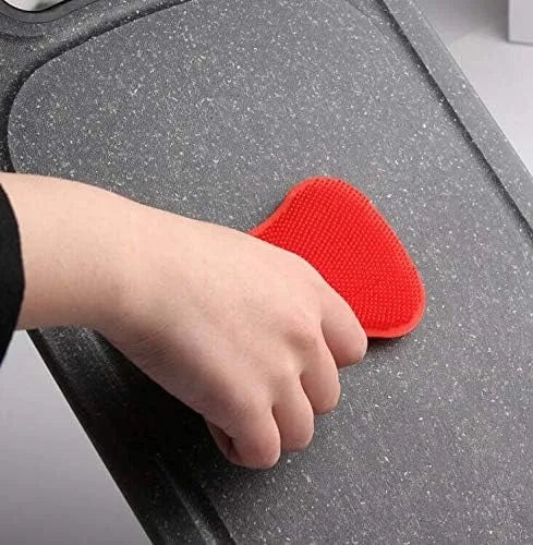 3Pcs Silicone Sponge Brush Pot Pan Dish Silicone Scouring Pad cleaning cloths Fruit Wash Brushes Kitchen Sponge Cleaning Tool