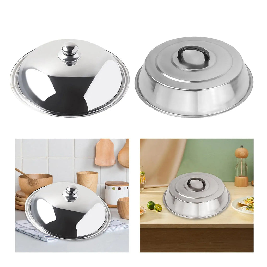 Skillet Lid Durable Bakeware Pot Anti Scald 36cm Multipurpose Household Frying Pot Replacement Cover for Kitchen Griddle Cheese