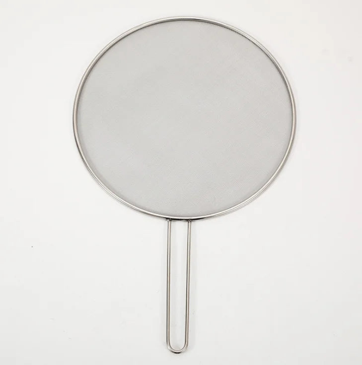 Stainless Steel Splatter Screen Oil-Proofing Lid with Spill-proof Feature Frying Pan Cover Cooking Tool Mesh Pot Lid Cover