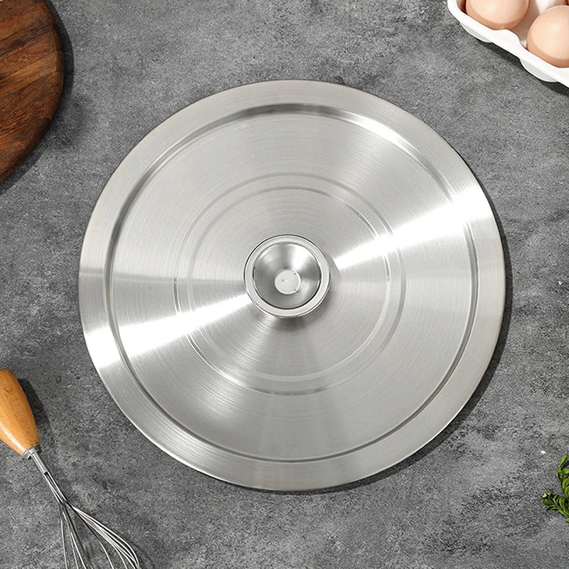 20/22/24CM Stainless Steel Cookware Lid Reusable Cooking Pot Cover Wok Cover Frying Pan Lid Flat Pan Cover For Bowls Basins