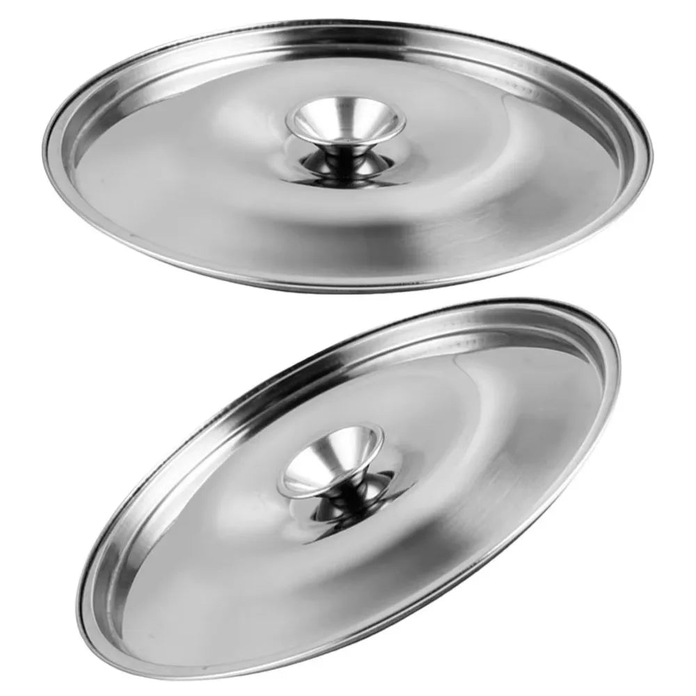 New 10-24cm Round Pot Lid Stainless Steel Thicken Lid Pot Cover Universal Replacement Kitchen Food Lid Kitchen Supplies