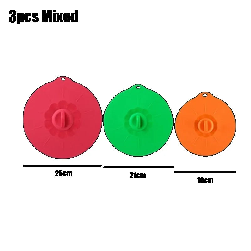 3/5PCS Silicone Microwave Bowl Cover Cooking Pot Pan Lid Cover Food Wrap Cooking Tools Kitchen Utensil Fresh-keeping Bowl Lid