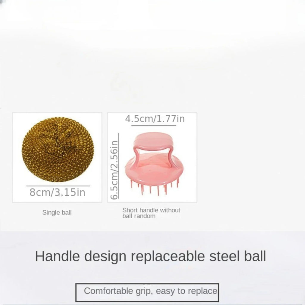 Cleaning ball brush detachable cleaning brush pot and bowl brush kitchen cleaning tool household durable scratch free