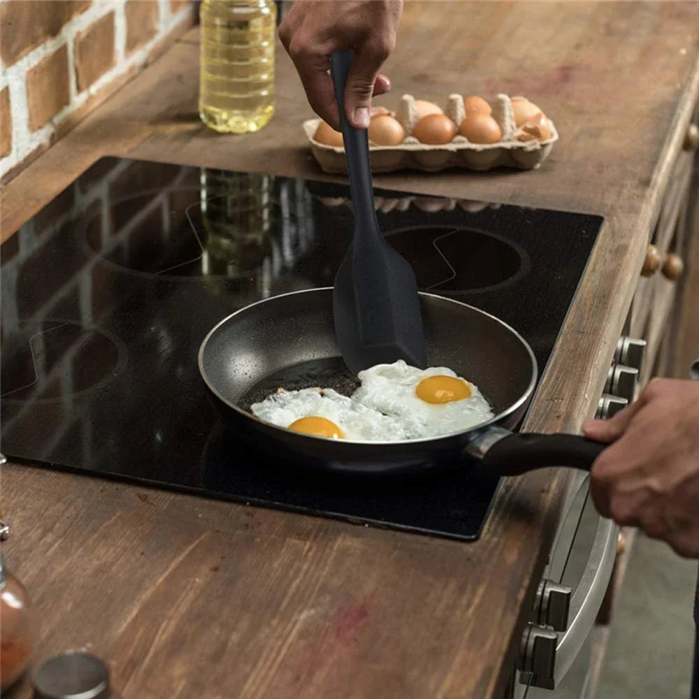 6Pcs Silicone Spatula Set Food Grade Non Stick Heat Resistant Spatulas Turner for Cooking Baking Mixing Baking Tools