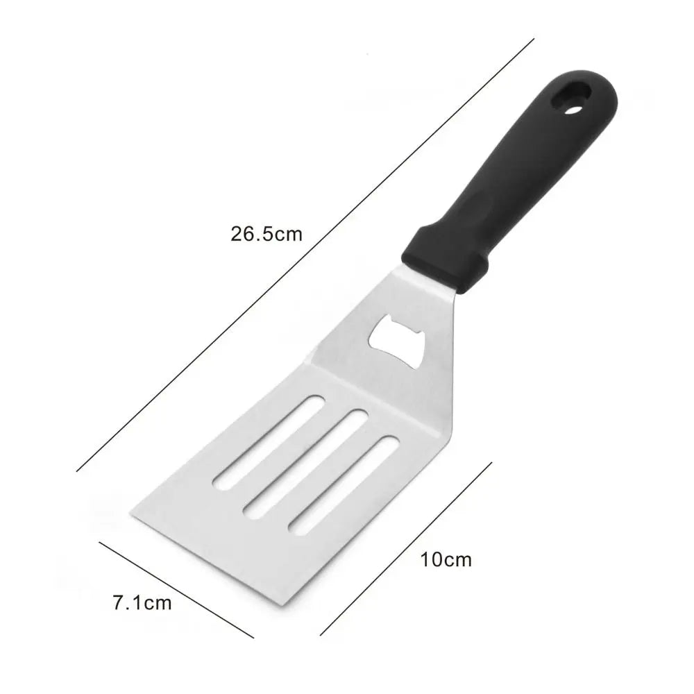 Square/rectangle Head Grill Spatula Griddle Spatula Anti-scald Handle Steak Spatula With Blade Pancake Scraper Burger