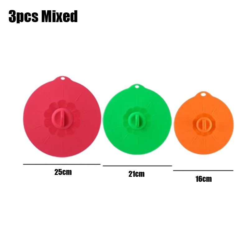 3/5PCS Silicone Microwave Bowl Cover Cooking Pot Pan Lid Cover Food Wrap Cooking Tools Kitchen Utensil Fresh-keeping Bowl Lid