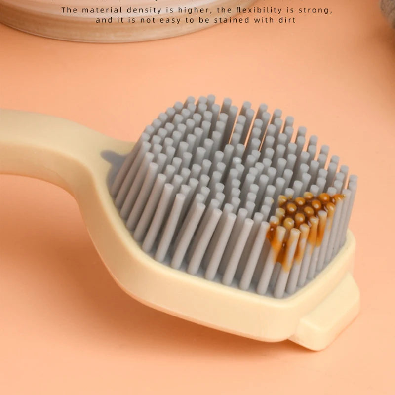 Kitchen Silicone Dishwashing Brush, Non Stick Pot Cleaning Brush, Dishwashing Sink Cleaning Brush, Kitchen Cleaning Brush