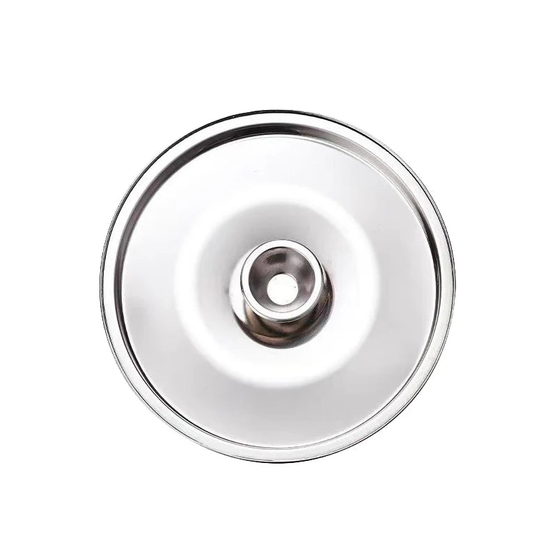 1Piece 10/12/14/16/18/20/22/24/26cm Silver Round Pot Lid Replacement Kitchen Thicken Stainless Steel Saucepan Cover