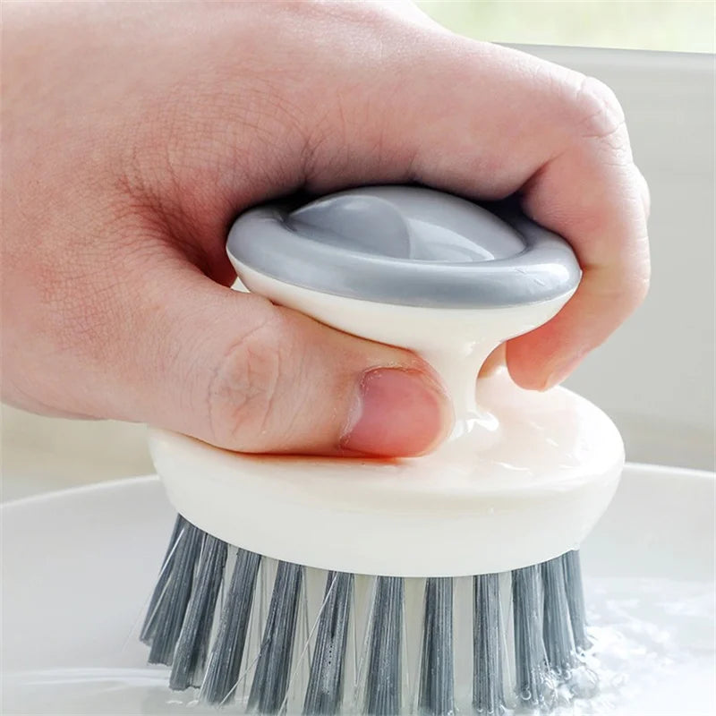 1/2pcs Dish Brush with Handle Multipurpose Dish Brush for Cleaning Kitchen Scrub Brushes with Stiff Bristles for Bowls Pots Pans
