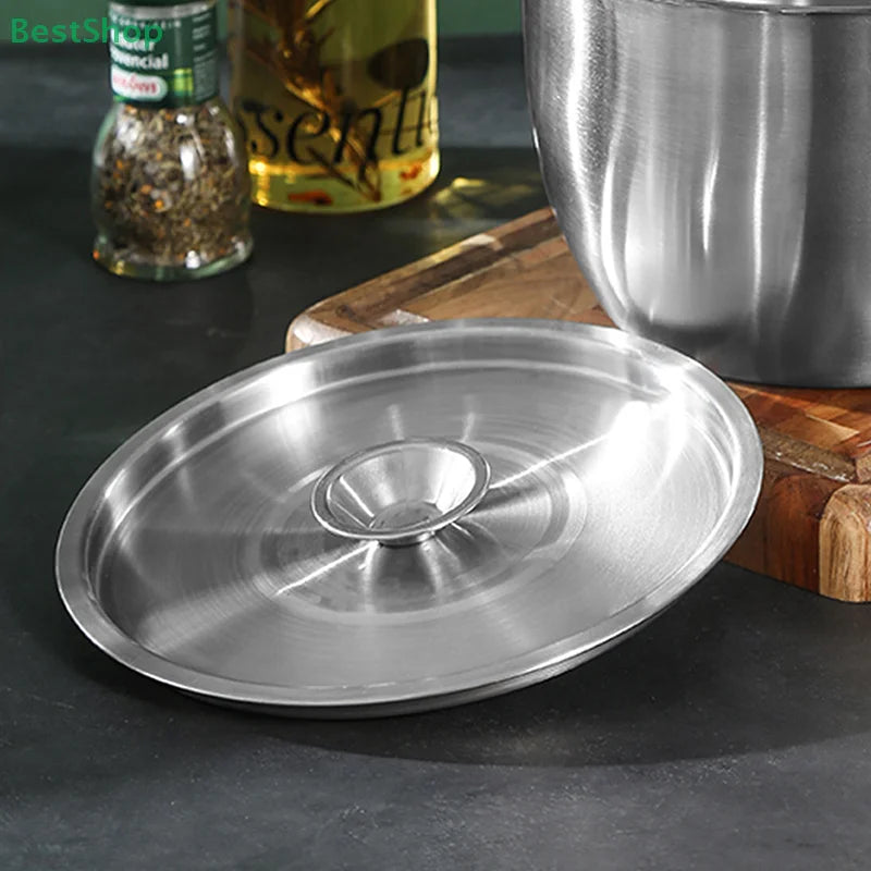 20/22/24CM Stainless Steel Cookware Lid Reusable Cooking Pot Cover Wok Cover Frying Pan Lid Flat Pan Cover For Bowls Basins