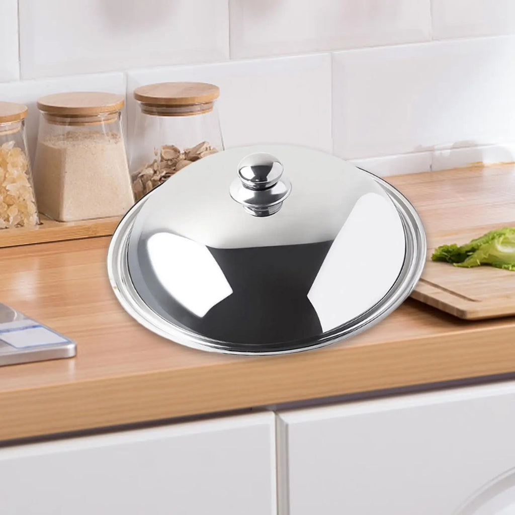 Skillet Lid Durable Bakeware Pot Anti Scald 36cm Multipurpose Household Frying Pot Replacement Cover for Kitchen Griddle Cheese