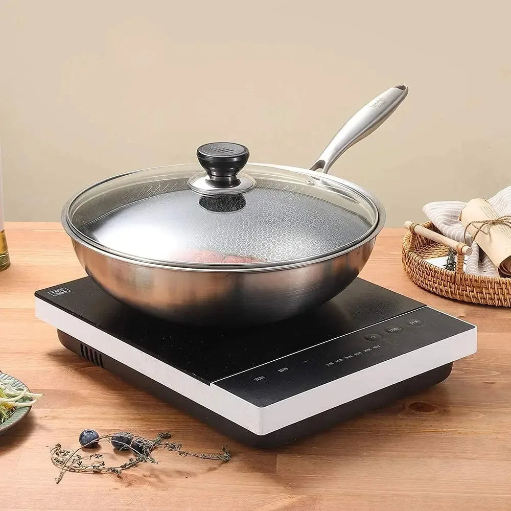 Durable Universal Pot Cover Round Tempered Glass Pot Lid Anti-scalding Visible Frying Pan Cover Kitchen Accessories