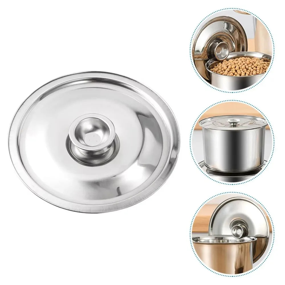 New 10-24cm Round Pot Lid Thicken Stainless Steel Saucepan Cover Replacement Universal Kitchen Food Lid Kitchen Supplies