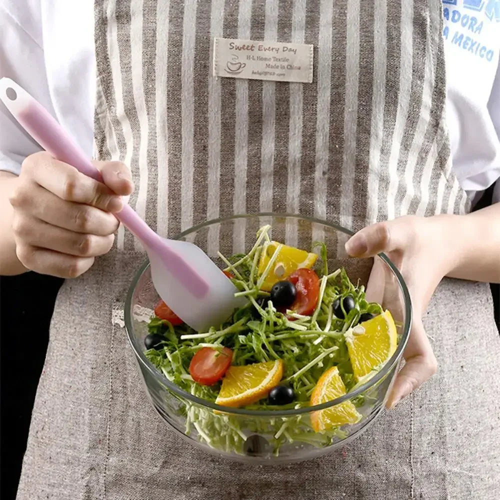 Silicone Spatula Cream Butter Cooking Baking Spatula Heat Resistant Utensils Scrape Decorator Translucent Kitchen Baking Tools