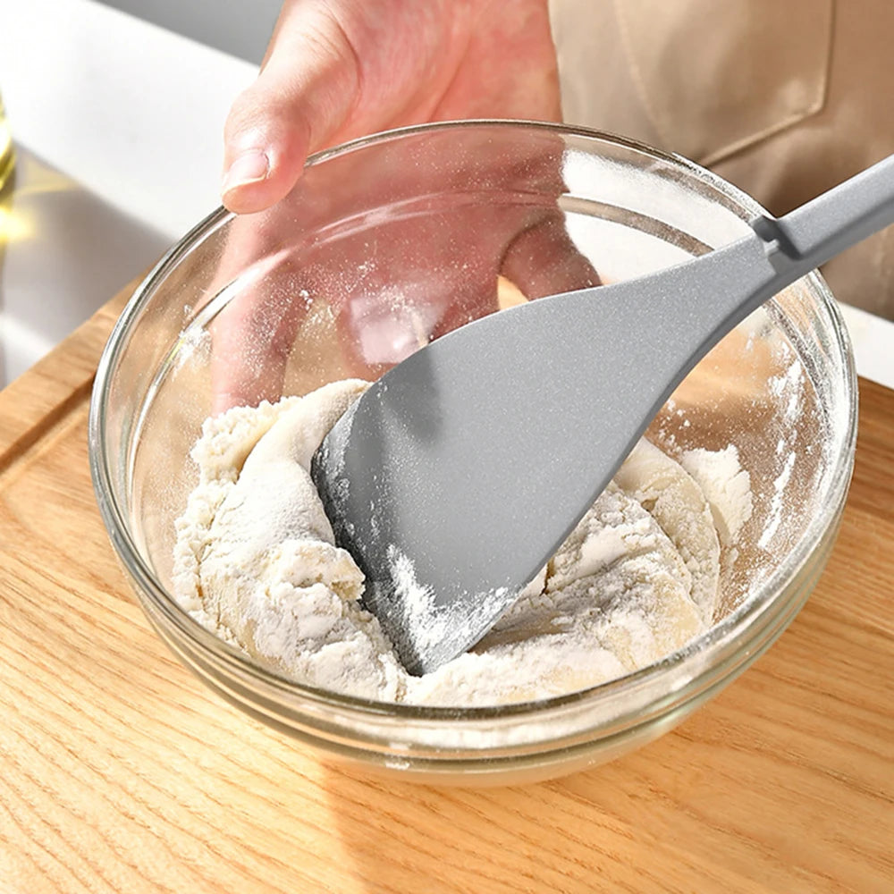 1Pc Silicone Spatula Shovel Frying Heat Resistant Cooking Spatula Non-stick Small Shovel Home Kitchen Cooking Utensils Shovel