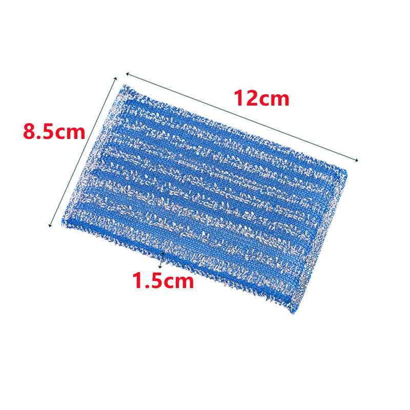 10-1PC Pot Dish Steel Wire Wash Sponges Double Side Dishwashing Sponge Household Kitchen Pans Cleaning Tool Tableware Dish Brush