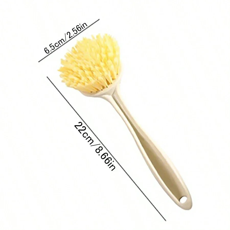 1/3/5Pcs Long Cleaning Brush Kitchen Pan Washing Brush Oil-Resistant Versatile Dish Scrubber For Pot And Dish Sink Cleaning
